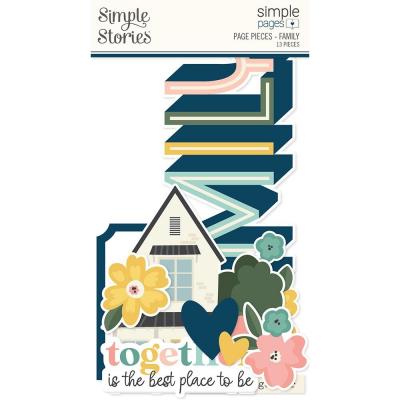 Simple Stories Simple Pages Pieces Die Cuts - Family